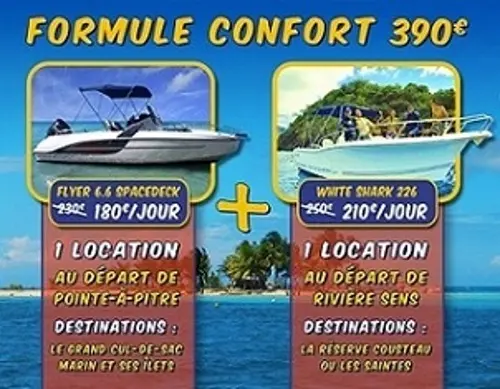 Location bateau  moteur en Guadeloupe