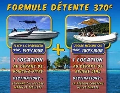 Location bateau  moteur en Guadeloupe